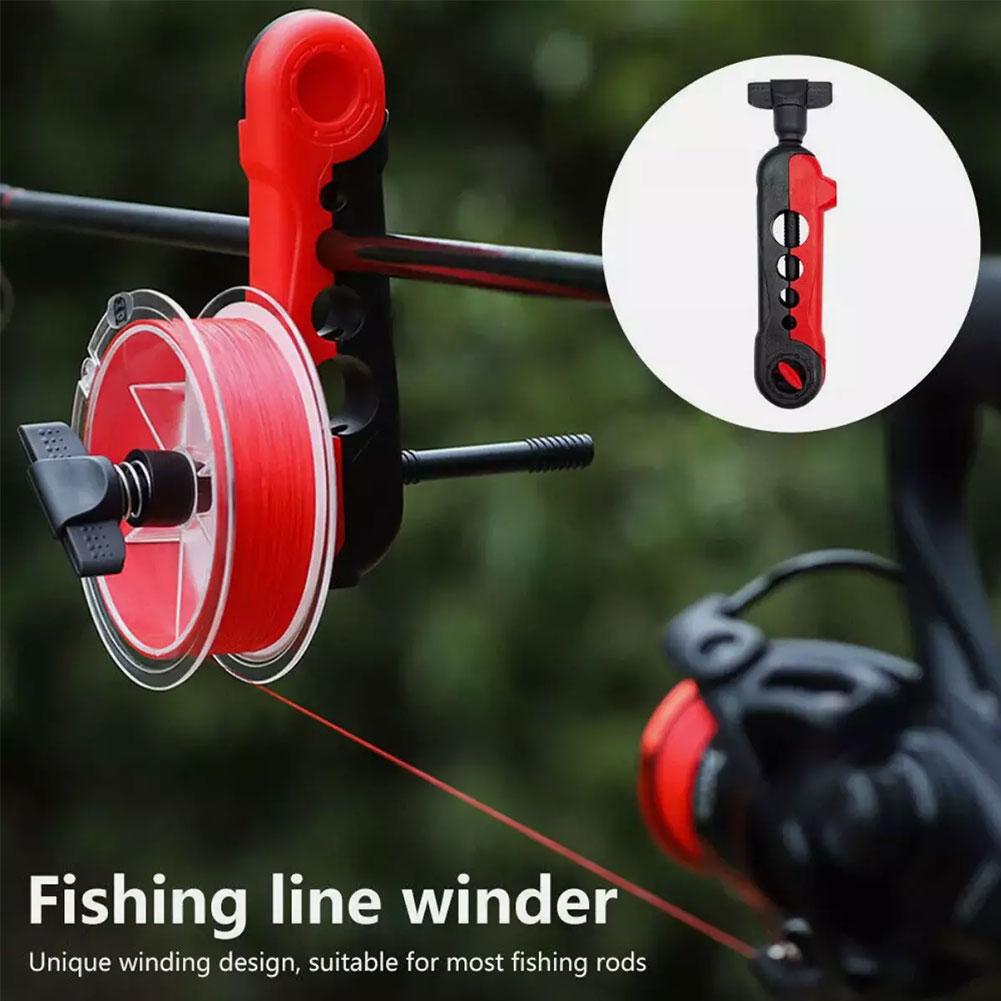 Fishing Line Dispenser - ポータブル釣り糸ワインダースプールロッドホルダーツールスプーラーマシンスピニングリールベイトキャスティングリールスプーリング釣り用品