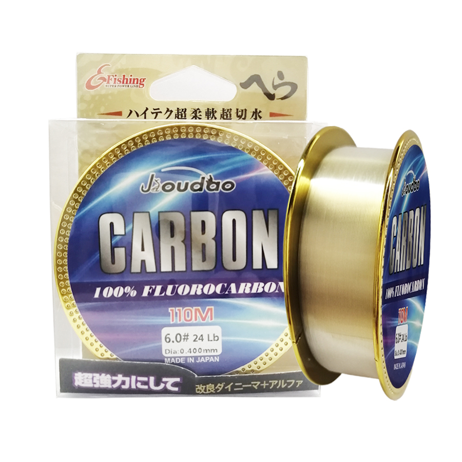 Fluorocarbon Line - プレミアムモノフィラメント釣り糸,110m,日本のオリジナルフルオロカーボンワイヤー,5lb〜33lb,透明リーダーライン