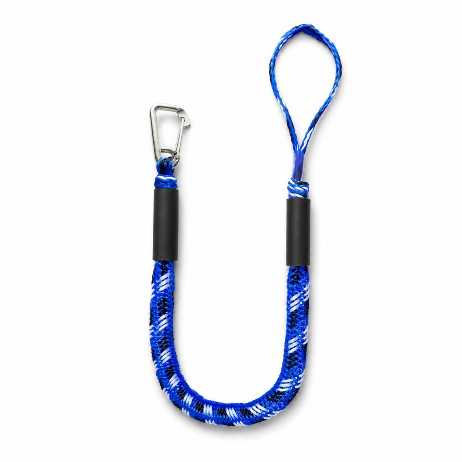 Braided Line - バンジードックラインガードスリーブ バンジーモーリングロープ 衝撃吸収ドックライン メタルフック 弾性係留ロープ 編み込み式