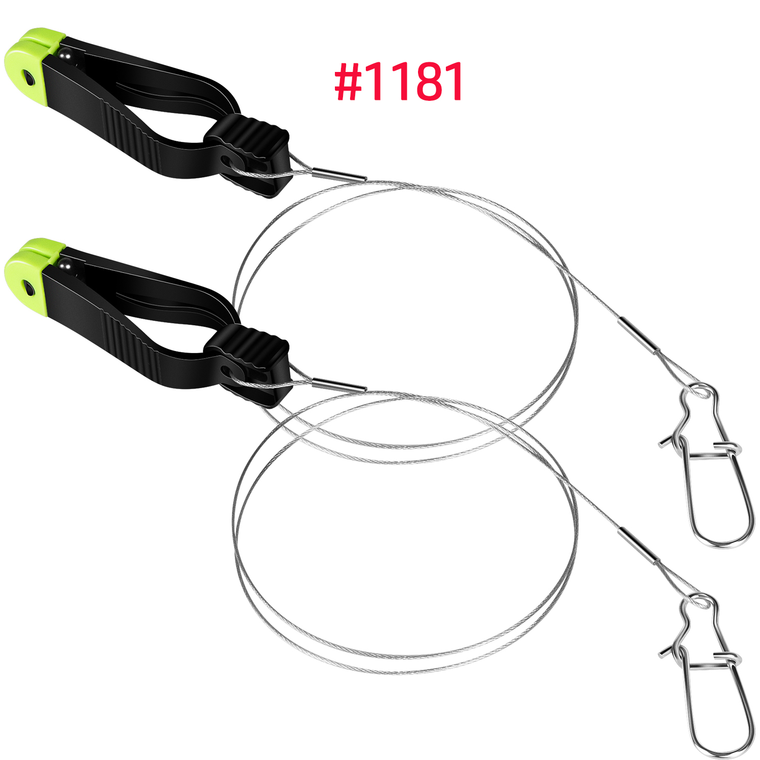 Tippet Line - 1181 グリップラインリリースクリップ、スコッティダウンリガー用、調整可能なパワーグリッププラス、18インチリーダー付き、トローリング、プレーナーボード用