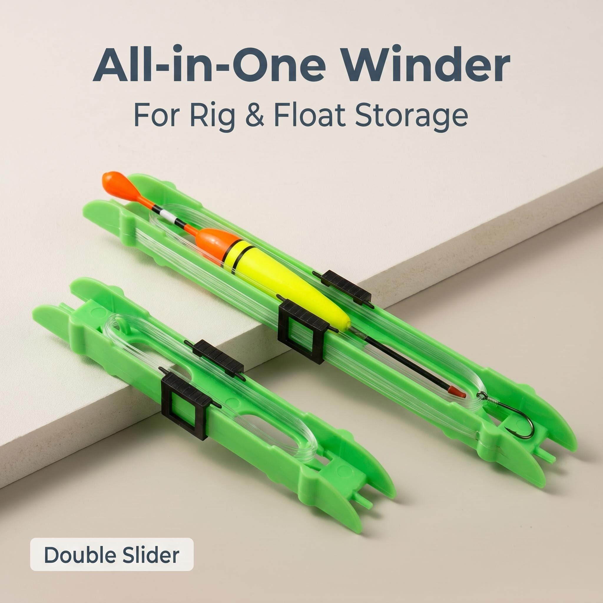 Fishing Line Winder - HIRISI 10 個ダブルスライダー釣り糸ワインダーワインダーフロートホルダータックル鯉釣りアクセサリー WD101