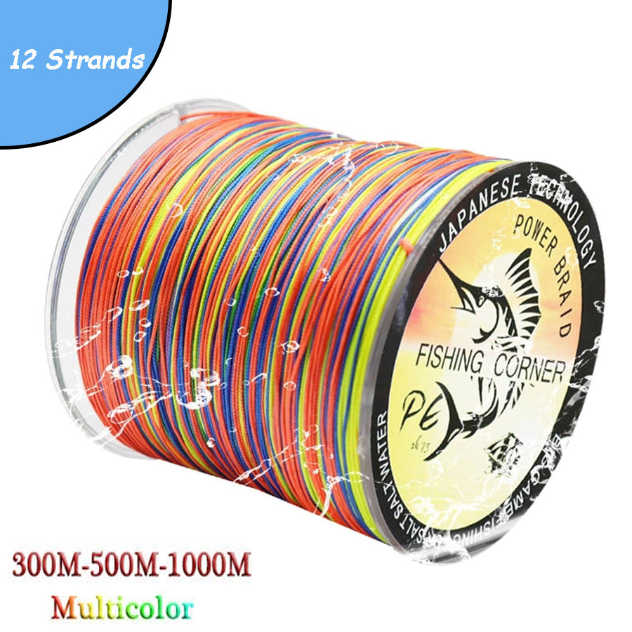 Ice Fishing Line - 12 ストランド編組釣り糸 300 ミリメートル 500 メートル