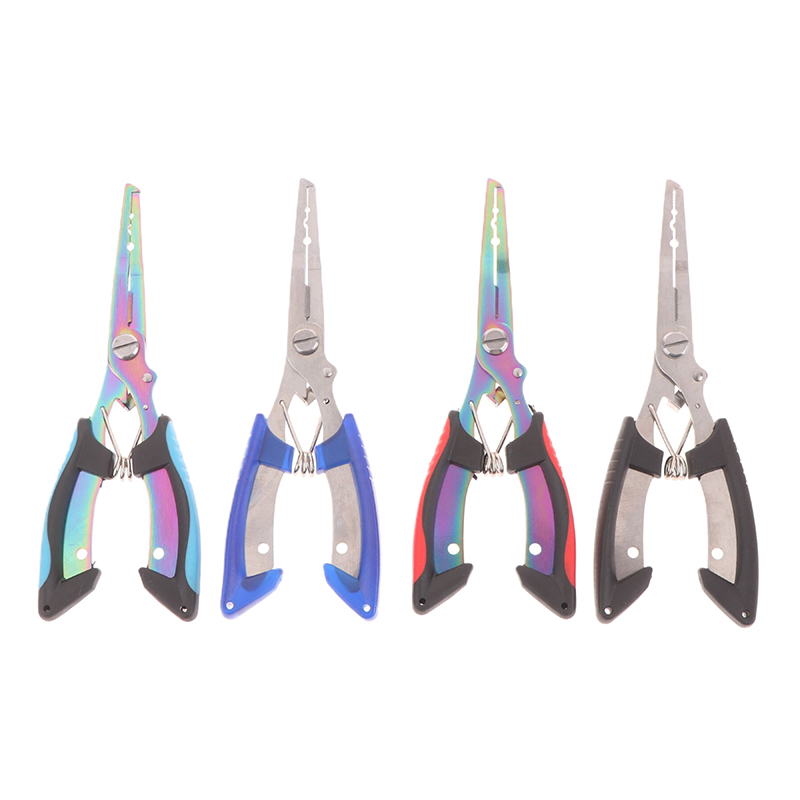 Fishing Line Cutter - 1Pc 多機能フィッシングプライヤー滑り止めステンレス鋼釣り糸カッター結ばれたフックプライヤーポータブルスプリットリングオープナー