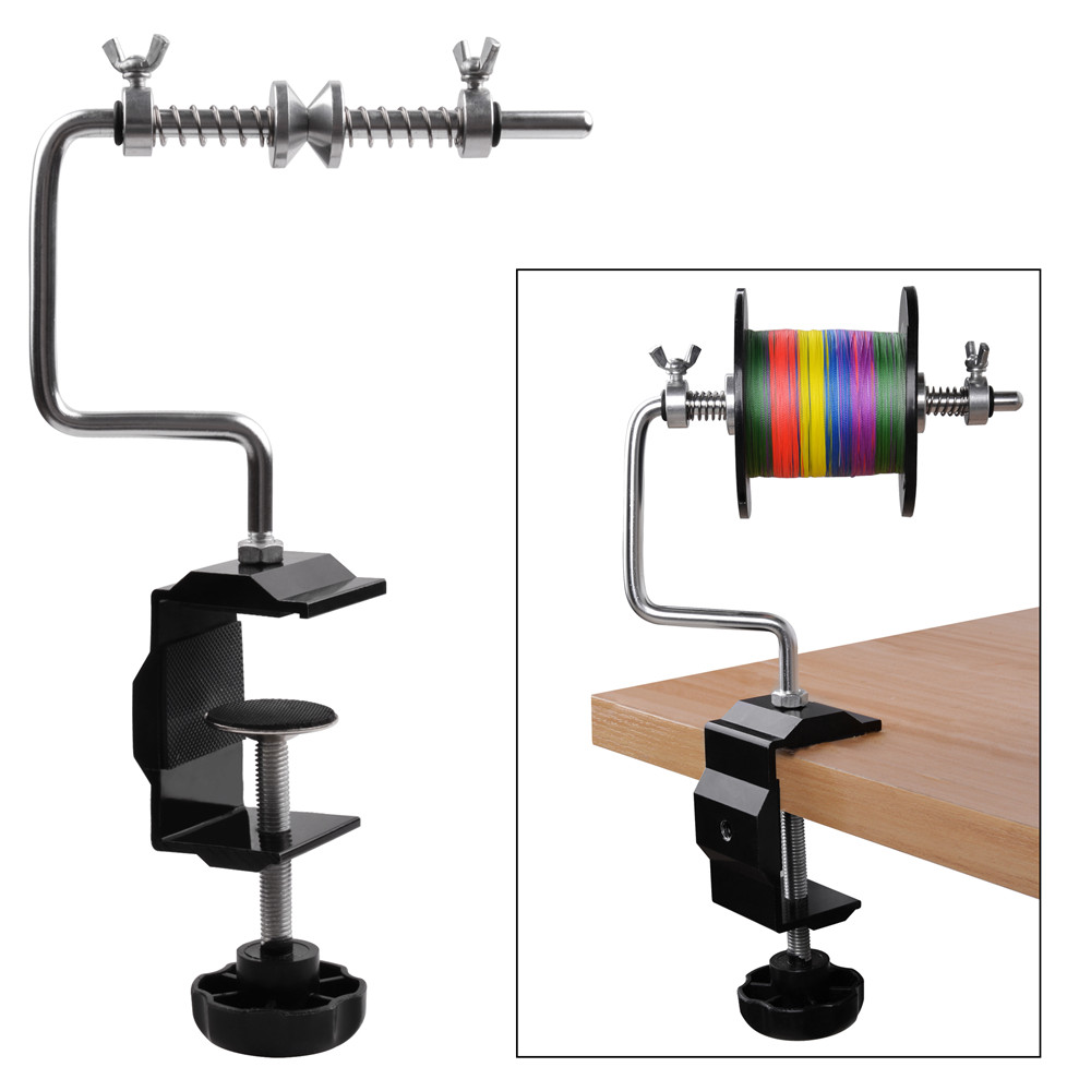 Fishing Line Winder - Protable 釣り糸ワインダー クランプ調整可能 安定したリールラインスプーラー 多機能スプーリングステーションシステム