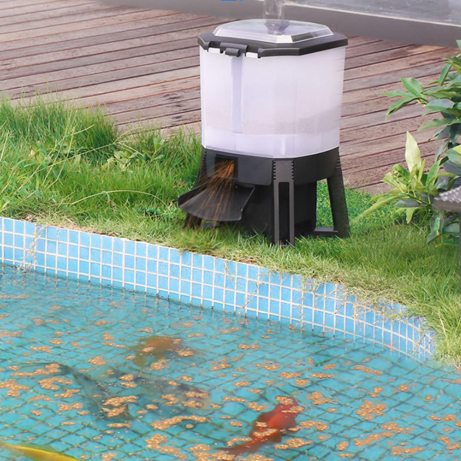6L調整可能なソーラー自動水槽フィーダータイマー魚池デジタル - Fishing Line Dispenser のレビューと価格