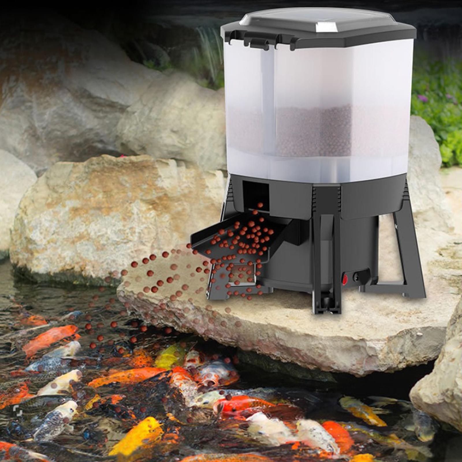 6L調整可能なソーラー自動水槽フィーダータイマー魚池デジタル - Fishing Line Dispenser のレビューと価格