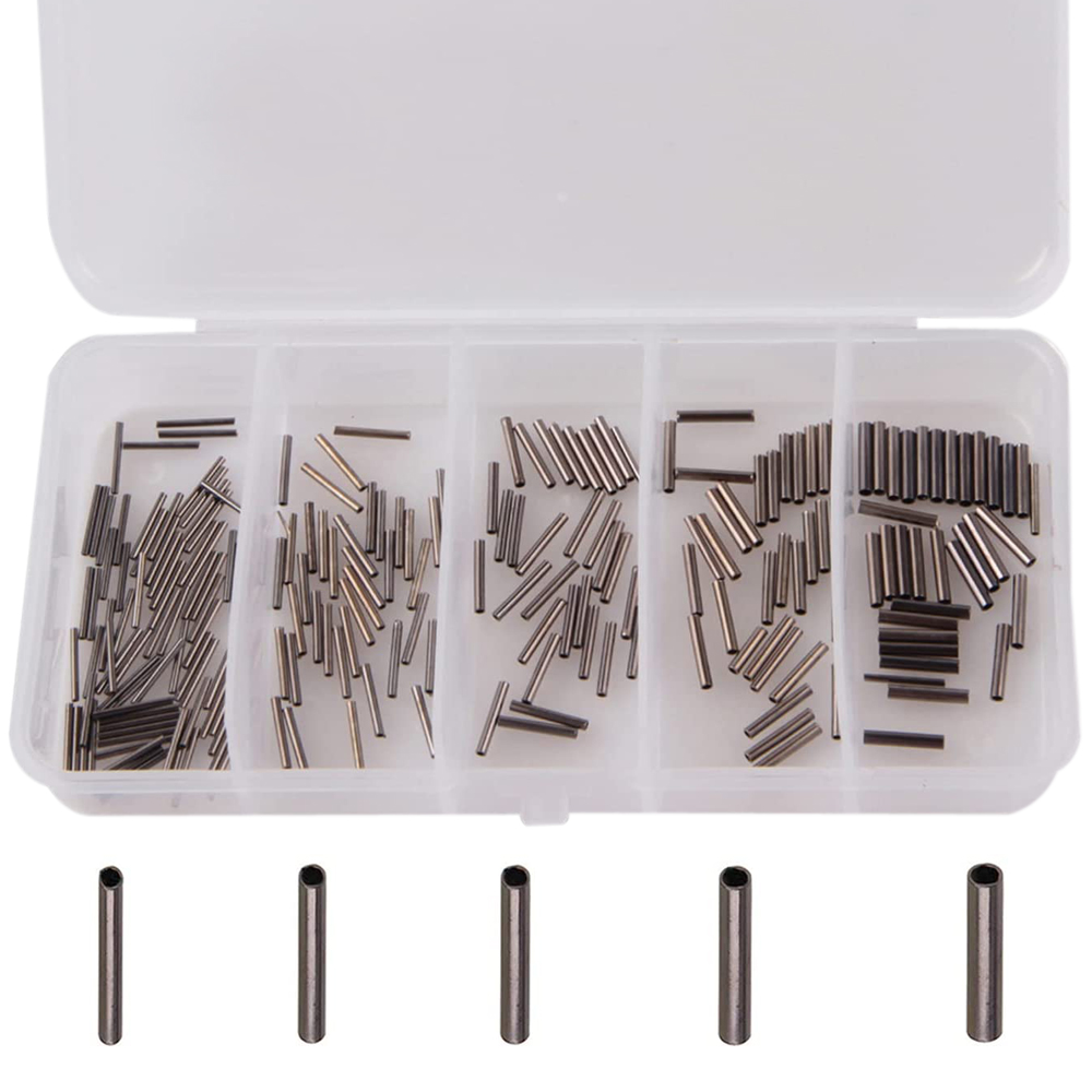銅釣り糸コネクター,180ピース/箱0.6mm-1.4mm, - Fishing Line Box のレビューと価格