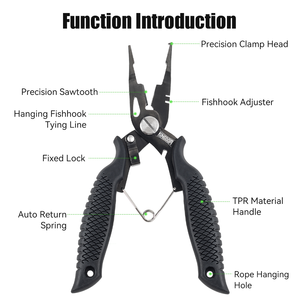 王国釣りプライヤー多機能スプリットリングワイヤーカッターフッ - Fishing Line Cutter のレビューと価格