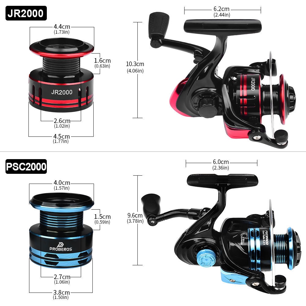 メタルスピニングリール 2000 シリーズ超軽量コンパクトサ - Ice Fishing Line のレビューと価格