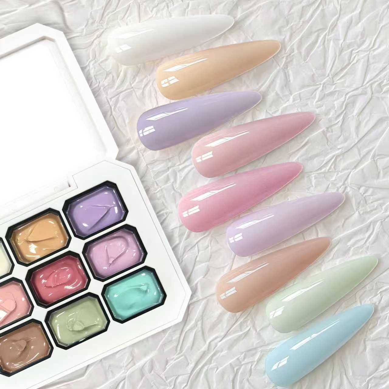 ナイングリッド多機能ネイルグルー、グラデーションネイルカラー - Copolymer Line のレビューと価格
