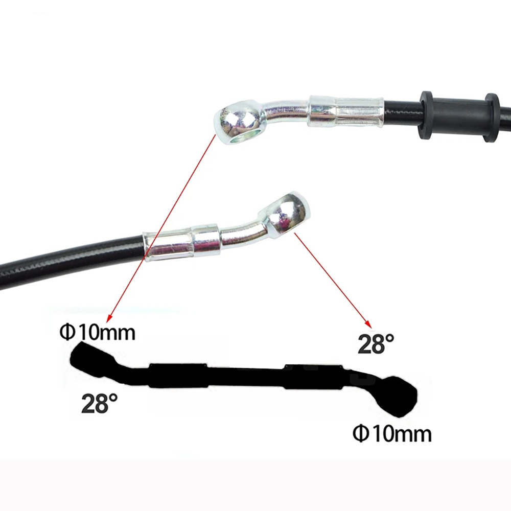 400-2200 ミリメートルオートバイ油圧ブレーキホースラ - Braided Line のレビューと価格