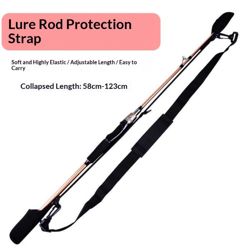 調節可能な釣り竿スリングストラップ、キャップ保護付き、ロッド - Fishing Line Spooler のレビューと価格