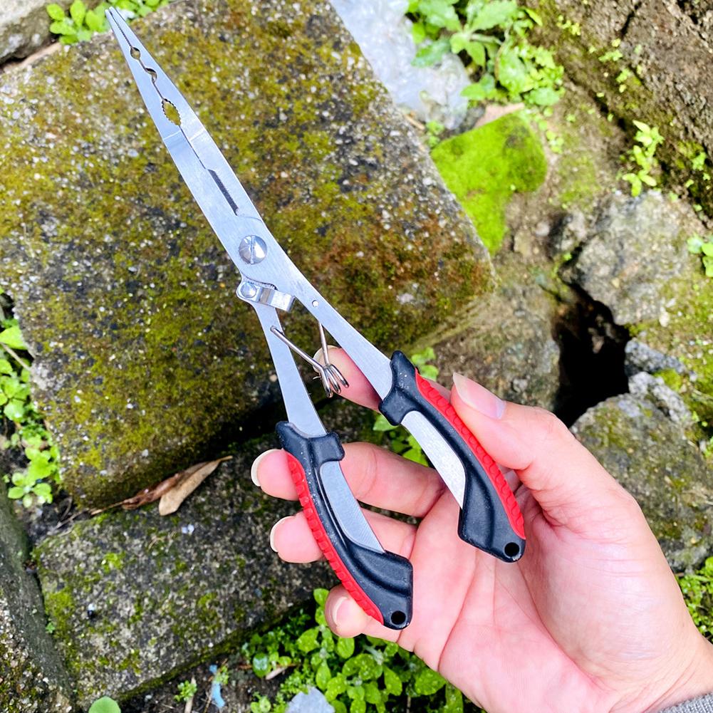 ステンレス鋼製釣り用プライヤー多機能スプリットリングオープナ - Fishing Line Cutter のレビューと価格