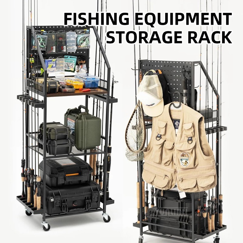 本物の釣り竿とリール/ガンラック用棚、車や家庭用の釣り道具収 - Fishing Line Spooler のレビューと価格