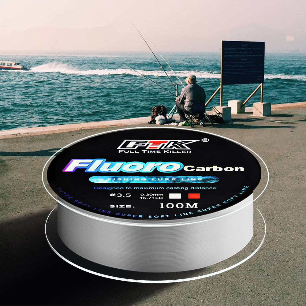 100m フロロカーボンベイト釣り糸、カーボンファイバーフラ - Fluorocarbon Line のレビューと価格