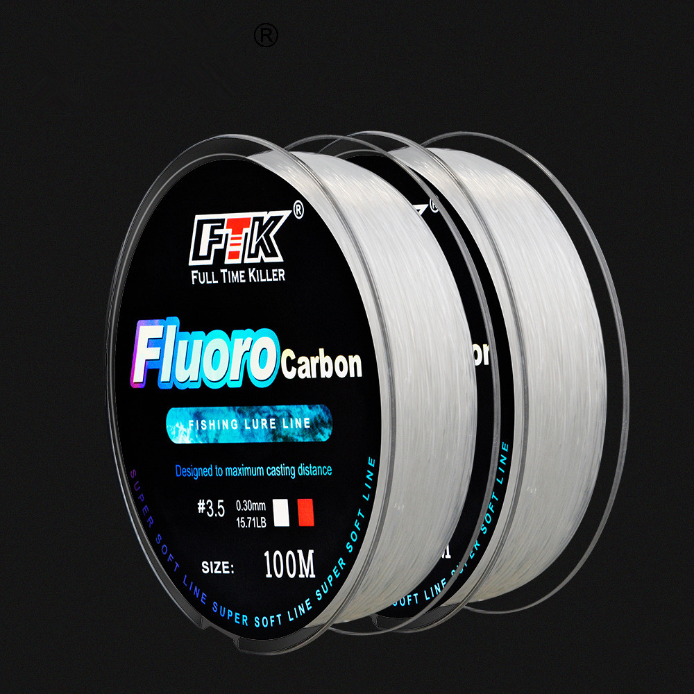 100m フロロカーボンベイト釣り糸、カーボンファイバーフラ - Fluorocarbon Line のレビューと価格