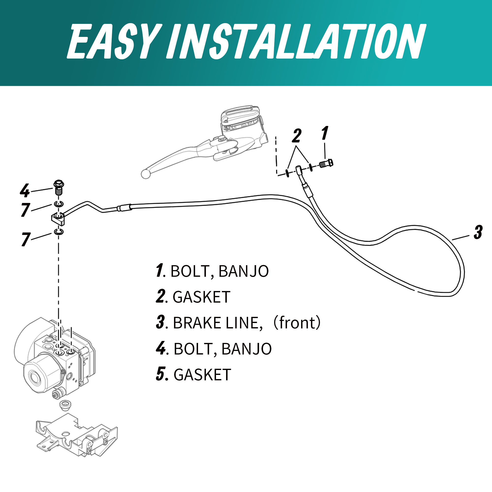 ハーレー2014年以降ツーリングロードキングFLHRロードグ - Braided Line のレビューと価格