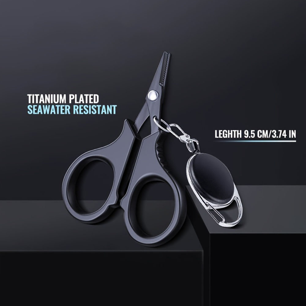 1 セットチタンコーティングステンレス鋼釣りはさみプライヤー - Fishing Line Cutter のレビューと価格
