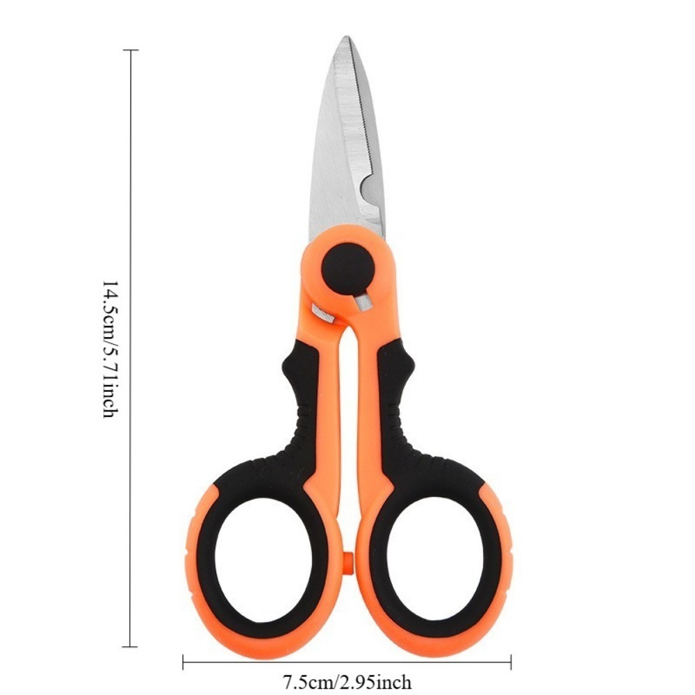 1pc アウトドア釣り用はさみ（鞘付き）ステンレス鋼釣り用は - Fishing Line Cutter のレビューと価格