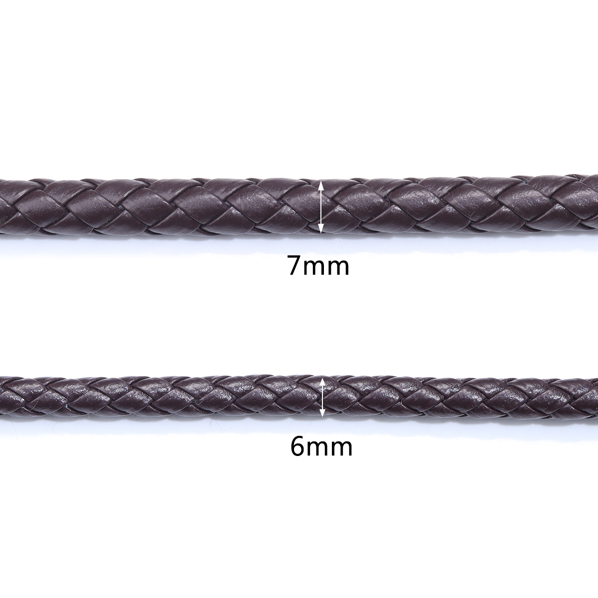 5 ヤード/ロット 6/7 ミリメートル編組レザーコードラウ - Braided Line のレビューと価格
