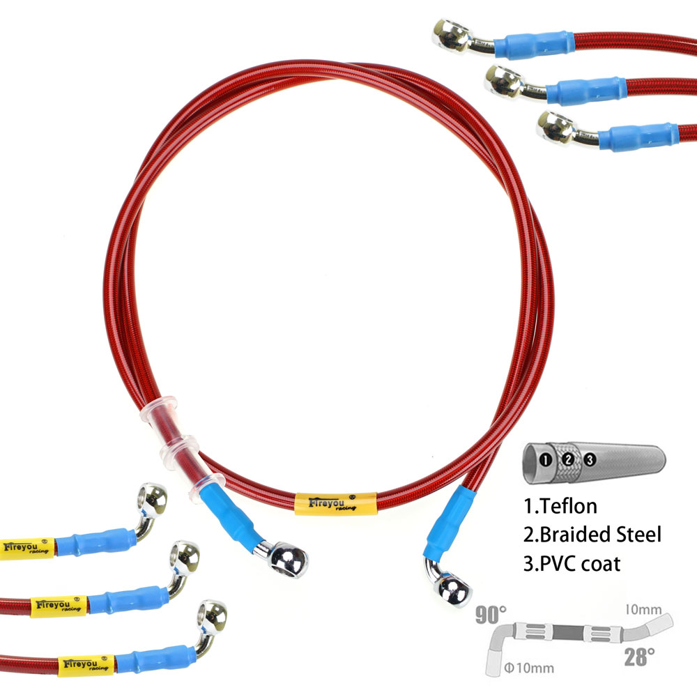スズキカワサキおよびヤマハ用油圧ブレーキホース,ドットライン - Braided Line のレビューと価格
