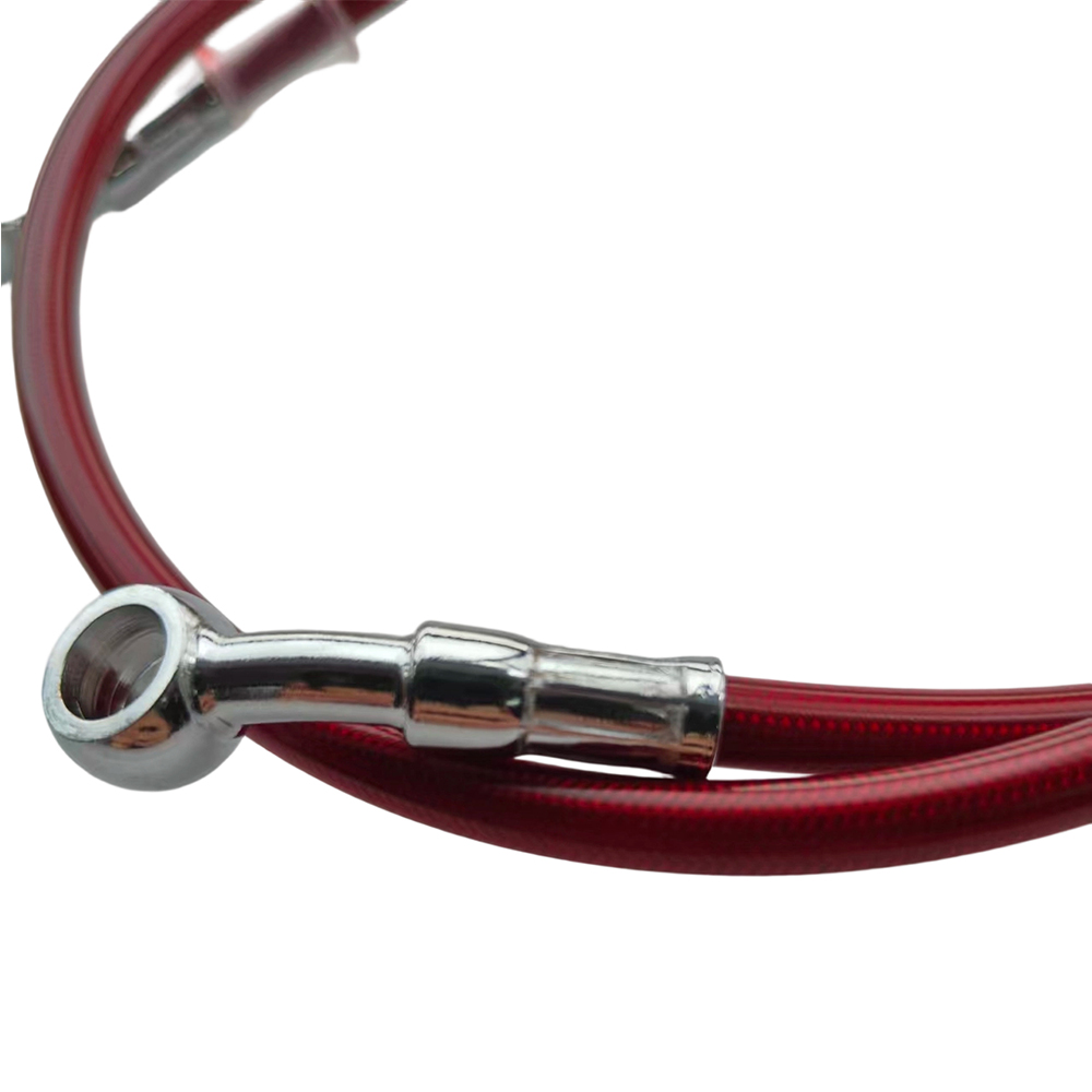 28-28 レッドユニバーサルオートバイ油圧ブレーキライン鋼 - Braided Line のレビューと価格
