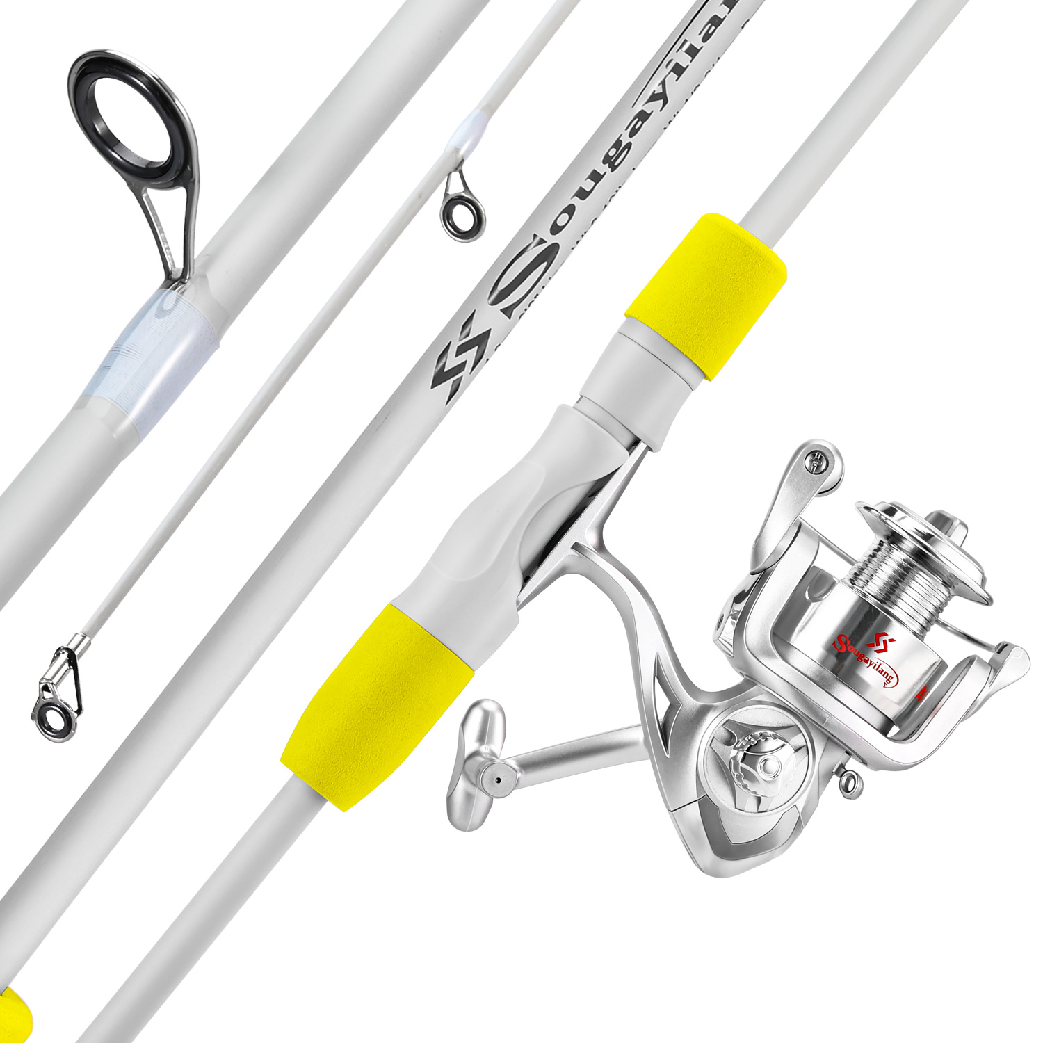 ソウゲイラン 2セクション スピニングフィッシングロッドとフ - Fishing Line Spooler のレビューと価格
