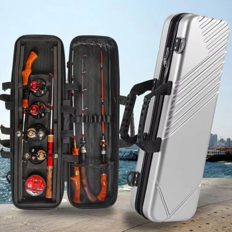 65/80 センチメートル ABS 氷釣り釣竿バッグハードシ - Ice Fishing Line のレビューと価格